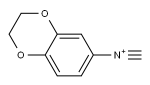 N-methylidyne-2,3-dihydrobenzo[b][1,4]dioxin-6-aminium Structure
