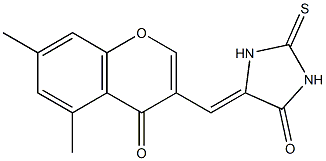 5-[(Z)-(5,7-dimethyl-4-oxo-4H-chromen-3-yl)methylidene]-2-thioxodihydro-1H-imidazol-4-one