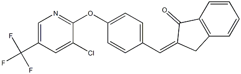 2-[(Z)-(4-{[3-chloro-5-(trifluoromethyl)-2-pyridinyl]oxy}phenyl)methylidene]-1H-inden-1(3H)-one|