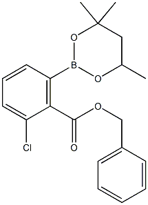 Benzyl 2-chloro-6-(4,4,6-trimethyl-1,3,2-dioxaborinan-2-yl)benzoate Structure