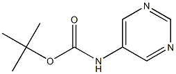 tert-butyl pyrimidin-5-ylcarbamate Structure
