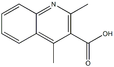 2,4-二甲基喹啉-3-羧酸, , 结构式