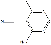 4-氨基-6-甲基嘧啶-5-甲腈 结构式