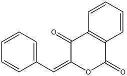(E)-3-Benzylidene-3H-isochromene-1,4-dione ,97% 化学構造式