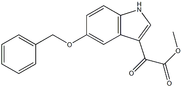 Methyl 2-[5-(benzyloxy)-1H-indol-3-yl]-2-oxoacetate ,97% Struktur