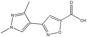3-(1,3-dimethyl-1H-pyrazol-4-yl)isoxazole-5-carboxylic acid Structure