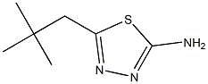 5-(2,2-dimethylpropyl)-1,3,4-thiadiazol-2-amine Structure