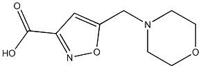 5-(morpholin-4-ylmethyl)isoxazole-3-carboxylic acid Structure