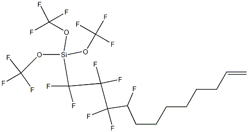 hexadecaflrorododec-11-en-1-yltrimethoxysilane 结构式