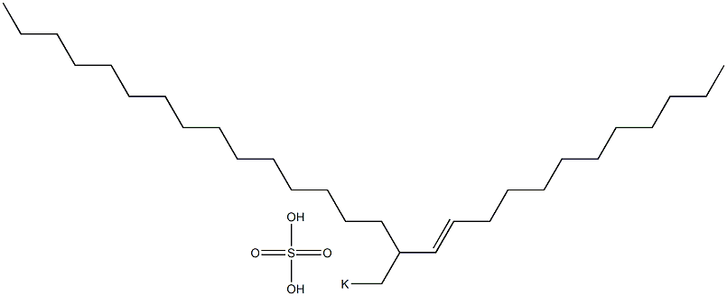 Sulfuric acid 2-(1-dodecenyl)heptadecyl=potassium ester salt