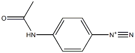 4-(Acetylamino)benzenediazonium Structure