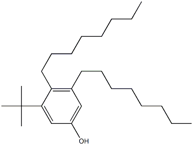 3-tert-Butyl-4,5-dioctylphenol Struktur