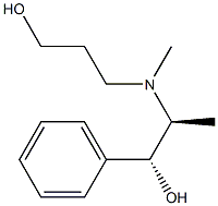 (1R,2S)-1-Phenyl-2-((3-hydroxypropyl)methylamino)-1-propanol Struktur