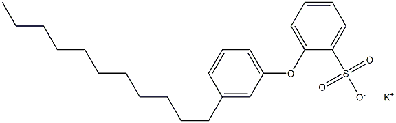 2-(3-Undecylphenoxy)benzenesulfonic acid potassium salt Structure
