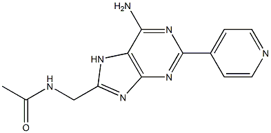 8-[(Acetylamino)methyl]-2-(4-pyridinyl)adenine Structure