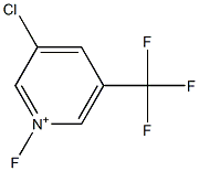1-Fluoro-3-chloro-5-(trifluoromethyl)pyridinium Struktur