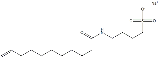 4-(10-Undecenoylamino)-1-butanesulfonic acid sodium salt Structure
