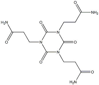 2,4,6-Trioxo-1,3,5-triazine-1,3,5(2H,4H,6H)-tri(propanamide) Structure