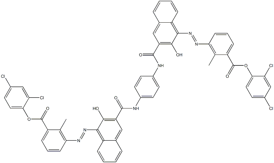 1,4-Bis[1-[[6-methyl-5-(2,4-dichlorophenoxycarbonyl)phenyl]azo]-2-hydroxy-3-naphthoylamino]benzene