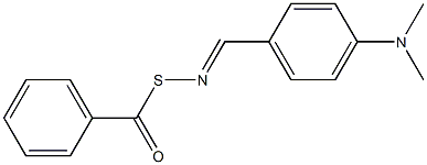 S-Benzoyl-N-(p-dimethylaminobenzylidene)thiohydroxylamine Struktur