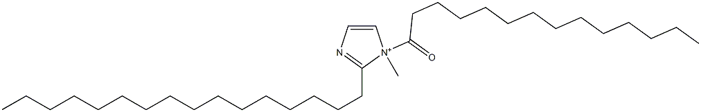2-Hexadecyl-1-methyl-1-tetradecanoyl-1H-imidazol-1-ium Structure