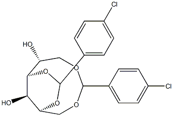1-O,6-O:2-O,4-O-Bis(4-chlorobenzylidene)-D-glucitol 结构式
