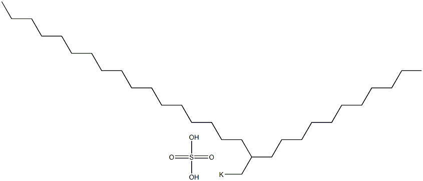 Sulfuric acid 2-undecylnonadecyl=potassium salt