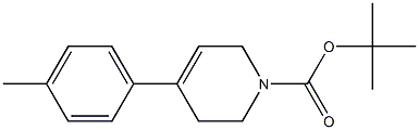 1-(tert-ブチルオキシカルボニル)-4-(4-メチルフェニル)-1,2,3,6-テトラヒドロピリジン 化学構造式