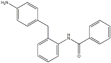 4-[2-(ベンゾイルアミノ)ベンジル]アニリン 化学構造式
