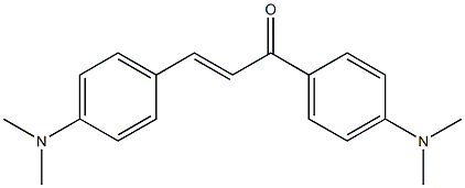 (E)-4,4'-Bis(dimethylamino)chalcone Structure