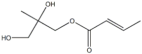 (E)-2-Butenoic acid 2,3-dihydroxy-2-methylpropyl ester Struktur