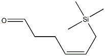 (4Z)-6-(トリメチルシリル)-4-ヘキセナール 化学構造式