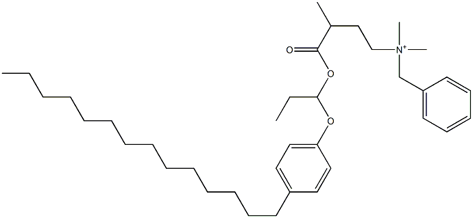  N,N-Dimethyl-N-benzyl-N-[3-[[1-(4-tetradecylphenyloxy)propyl]oxycarbonyl]butyl]aminium