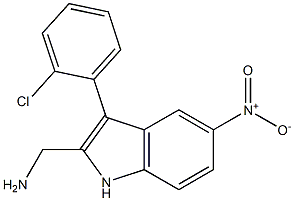 3-(o-Chlorophenyl)-5-nitro-1H-indole-2-methanamine