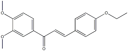 (E)-4-Ethoxy-3',4'-dimethoxychalcone Struktur