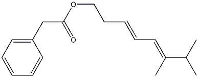 Phenylacetic acid 6,7-dimethyl-3,5-octadienyl ester