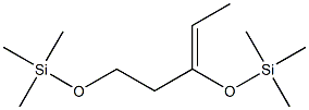 (Z)-3,5-ビス[(トリメチルシリル)オキシ]-2-ペンテン 化学構造式