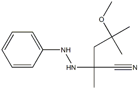 4-Methoxy-2,4-dimethyl-2-(N'-phenylhydrazino)valeronitrile