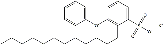 2-ドデシル-3-フェノキシベンゼンスルホン酸カリウム 化学構造式