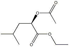 [R,(+)]-2-Acetyloxy-4-methylvaleric acid ethyl ester Structure