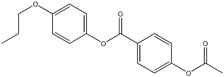 p-Acetyloxybenzoic acid p-propoxyphenyl ester Struktur