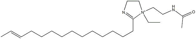 1-[2-(アセチルアミノ)エチル]-1-エチル-2-(12-テトラデセニル)-2-イミダゾリン-1-イウム 化学構造式