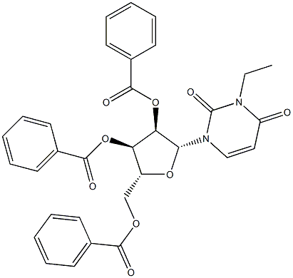 3-Ethyl-2'-O,3'-O,5'-O-tribenzoyluridine