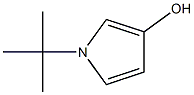 1-tert-ブチル-3-ヒドロキシ-1H-ピロール 化学構造式