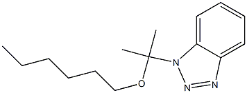 1-(1-Hexyloxy-1-methylethyl)-1H-benzotriazole 结构式