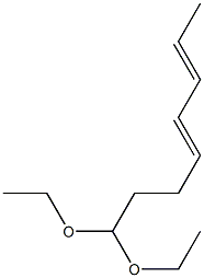 4,6-Octadienal diethyl acetal Structure