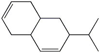 1,2,4a,5,8,8a-Hexahydro-2-isopropylnaphthalene Structure