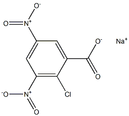 2-Chloro-3,5-dinitrobenzoic acid sodium salt Structure