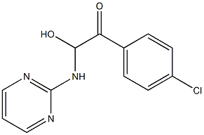 2-[[2-(p-Chlorophenyl)-1-hydroxy-2-oxoethyl]amino]pyrimidine Structure