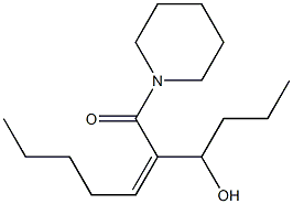 1-[(Z)-2-(1-Hydroxybutyl)-2-heptenoyl]piperidine Structure